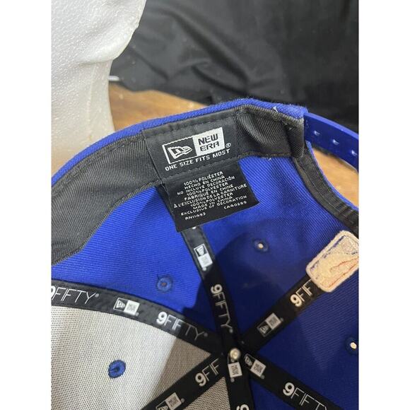 Detroit Pistons New Era‎ 9Fifty SnapBack Adjustable Hat Blue - Picture 5 of 6